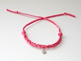 Braided Neon Pink with Rose